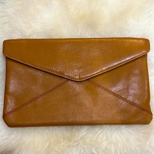 Camel envelope clutch